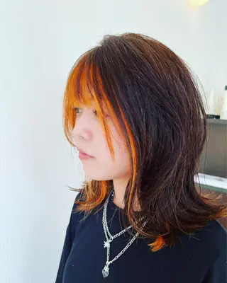ミディアム PazRood 山下のヘアスタイル
