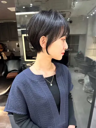 ショート カラー 似合わせボブ🌟 艶髪特化💗村松優斗のヘアスタイル