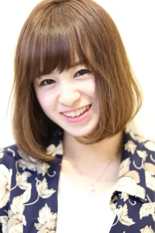 ミディアム カラー パーマ 及川 翔のヘアスタイル