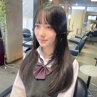 ロング 韓国レイヤー/透明感 カラー🦋mioのヘアスタイル