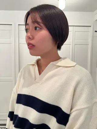 ショート ブリーチカラー🎀 韓国風/寺門美優のヘアスタイル