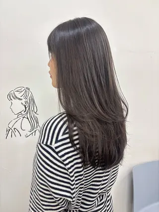 セミロング カラー 似合わせ美髪ヘア✨ 天王寺．阿倍野🌈のヘアスタイル