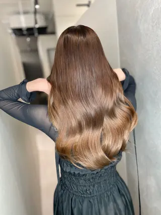 セミロング カラー 今井 勝也のヘアスタイル