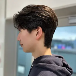 ショート カラー パーマ メンズ 朝楽メンズパーマ 🥇メンズカット吉田のヘアスタイル