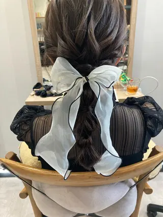 ミディアム ✨色持ちの良い艶 カラー✨蟹江真世のヘアスタイル