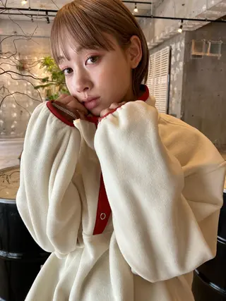 ミディアム カラー 一ノ瀬 暁のヘアスタイル