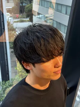 ショート ✨髪質改善カラー/垢 抜けメンズパーマ✨のヘアスタイル