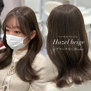 セミロング navi/レイヤー ハッシュカット/愛華のヘアスタイル