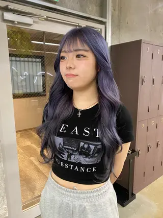 ロング 暖色カラー/オリーブ /ミニボブ/白柳美空のヘアスタイル