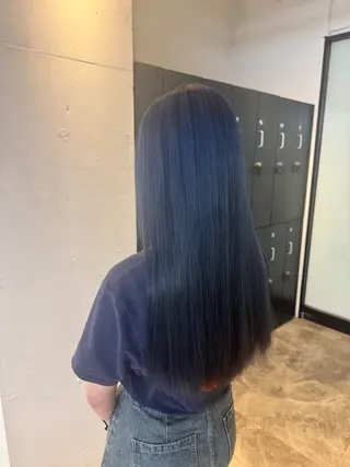 ロング カラー 蓮田 好良のヘアスタイル