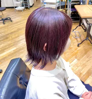 ミディアム 佐藤 海璃のヘアスタイル
