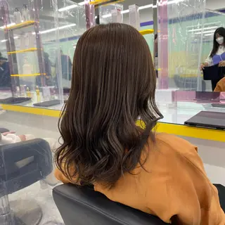 セミロング カラー ヘアアレンジ mai🍑暖色カラー /レイヤー💖のヘアスタイル