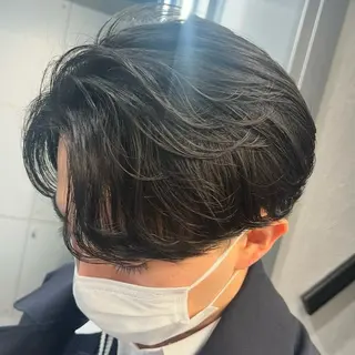 ミディアム パーマ ヘアアレンジ メンズ fifth 石川 凪のヘアスタイル