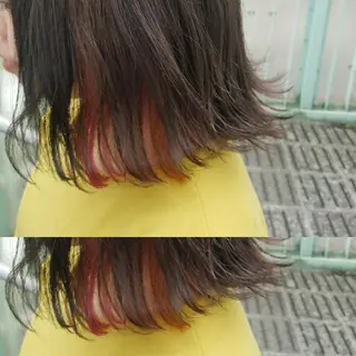 ミディアム 今中 小百合のヘアスタイル