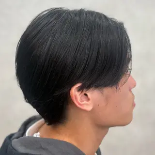 メンズ フェザーパーマ🦋 毛流れ🖤ayaneのヘアスタイル