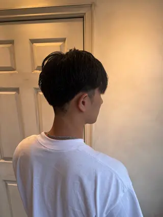 ショート メンズ 透明感カラー💜 モテ髪 空陽💙のヘアスタイル