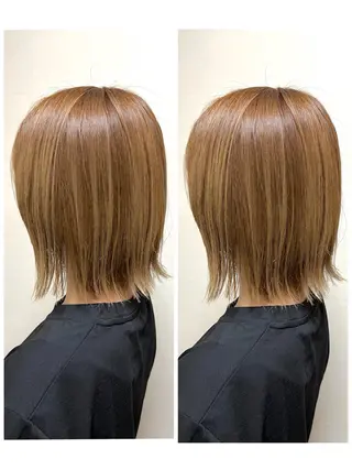 ミディアム カラー ショート/ボブ 特化✂️福岡のヘアスタイル