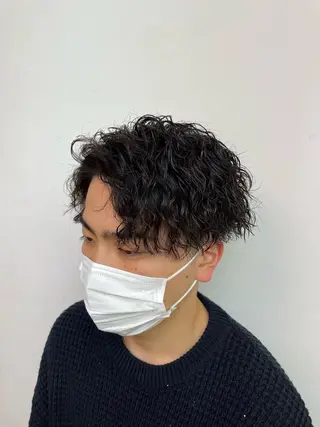 パーマ メンズ 川上拓真 ✂︎学芸大学のヘアスタイル