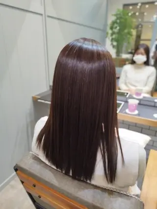 セミロング カラー パーマ 初めでも安心🌟 newi町田✂のヘアスタイル
