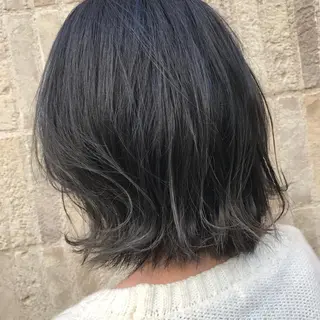 ミディアム カラー 鈴木 悠史のヘアスタイル
