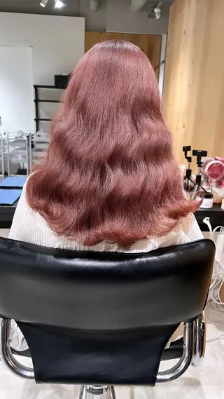 ロング カラー スキバサミを使わない カット🌼唯🌼のヘアスタイル