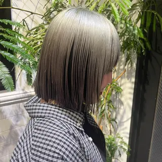 ミディアム 永田 優希のヘアスタイル