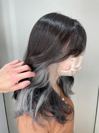 ロング カラー 中司 優樹のヘアスタイル
