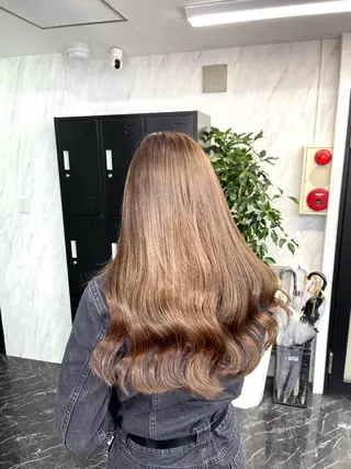 ロング カラー 髪質改善/堀江 ケアカラーtoshiのヘアスタイル