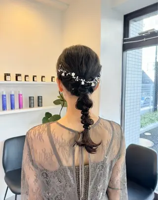 セミロング 仙台で1番盛れるヘア 🎀　真依のヘアスタイル