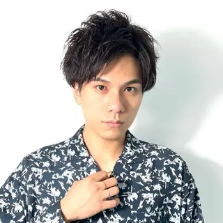 ショート メンズ 柏メンズカットパーマ NO.1タイチのヘアスタイル