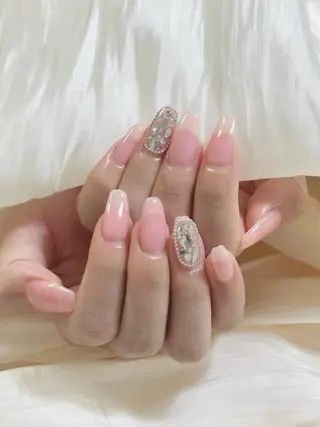 ネイル By moonネイル 🌷ワンホン/韓国風のネイルデザイン