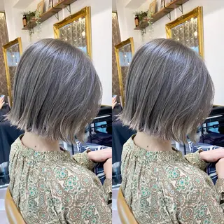 ショート レイヤーカット /透明感カラー西田のヘアスタイル