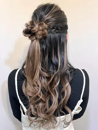 ヘアアレンジ 🤍ヘアセット.ヘア アレンジ湯山詩織🤍のヘアスタイル