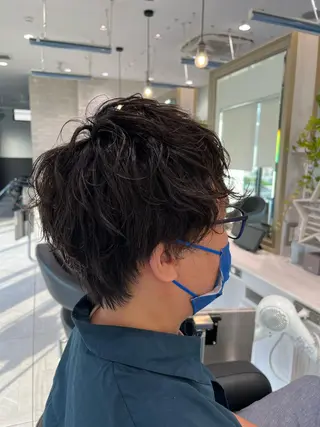 ショート パーマ メンズ 🥇メンズ特化 伊東輝のヘアスタイル