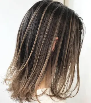 ミディアム カラー パーマ ヘアアレンジ 【公式】amble luxe池袋東口🩷のヘアスタイル