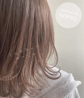 セミロング カラー NOPPO 和泉市 美容室/奥村 飛鳥のヘアスタイル