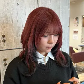 セミロング カラー 柔らかいcolor ￤韓国￤🩰マユ🩰のヘアスタイル