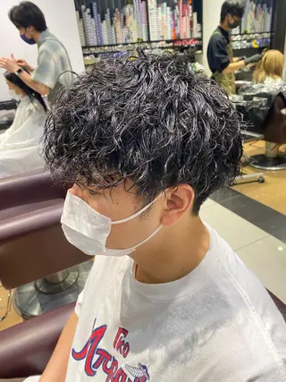 ショート パーマ メンズ 酸スト/フェザー パーマ/三谷海斗のヘアスタイル