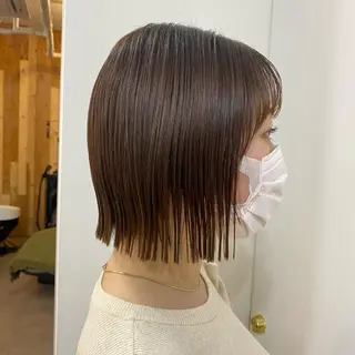 ショート カラー パーマ 🪭risa 暖色/レイヤー🪭のヘアスタイル