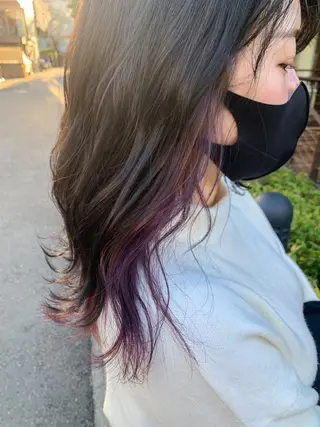 ミディアム カラー ヘアアレンジ yuka .のヘアスタイル