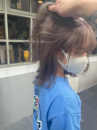 ミディアム 早瀬裕之 パーマのヘアスタイル