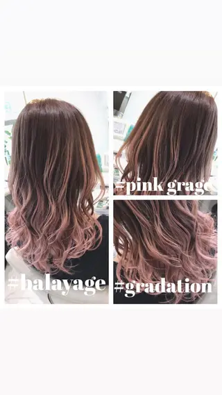 ミディアム カラー 山崎俊輔/髪質改善 /バレイヤージュのヘアスタイル