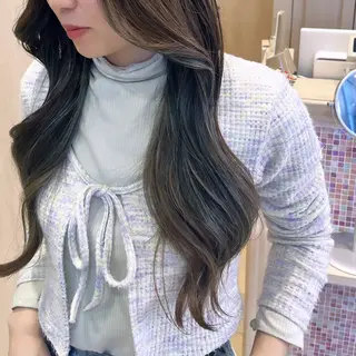 ロング 森野美咲🇰🇷 レイヤー/顔周りのヘアスタイル