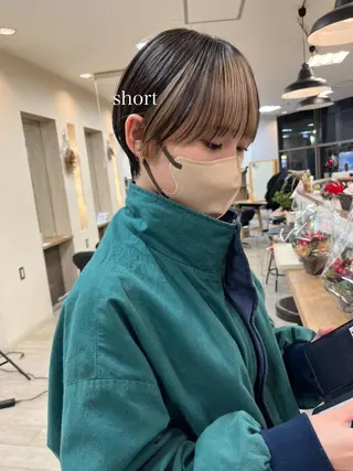 ショート カラー 初めてのショート お任せください✂️のヘアスタイル