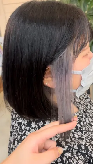 ミディアム カラー 宮本 エリカのヘアスタイル