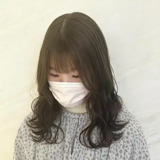 ロング カラー 顔周りカット/透明感 カラー🤍大塚蛍のヘアスタイル