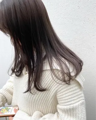 ロング カラー ボブ/ミニボブ 透明感カラーkadoのヘアスタイル