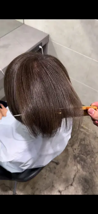 ショート 年齢悩みを全て解消/ 白髪と癖毛 松本雄光のヘアスタイル