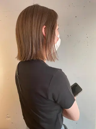 セミロング 東 みのりのヘアスタイル