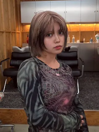 カラー ミディアム ケアブリーチ特化 same 🦈のヘアスタイル